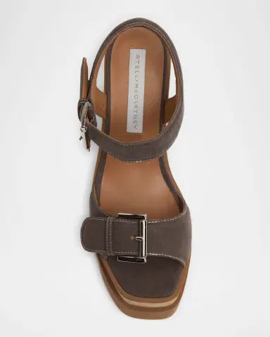 Stella McCartney 120mm Sneak-Elyse Vegan Suede Platform Sandals | Thumbnail 5 Stella McCartney 120mm Sneak-Elyse Vegan Suede Platform Sandals | Thumbnail 5