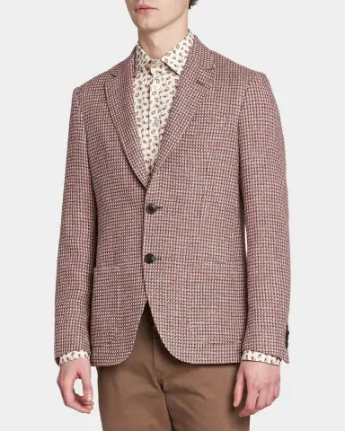 Etro Men's Single-Breasted Tweed Jacket | Thumbnail 5 Etro Men's Single-Breasted Tweed Jacket | Thumbnail 5