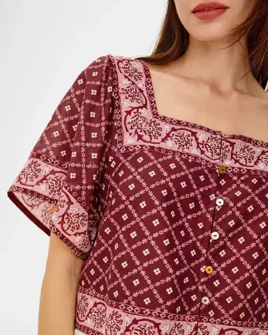 Rails Ellen Printed Crop Top | Thumbnail 4 Rails Ellen Printed Crop Top | Thumbnail 4