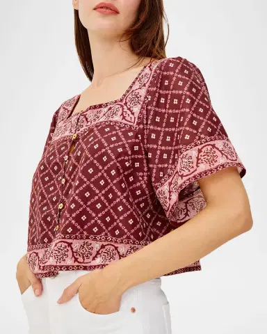 Rails Ellen Printed Crop Top | Thumbnail 5 Rails Ellen Printed Crop Top | Thumbnail 5