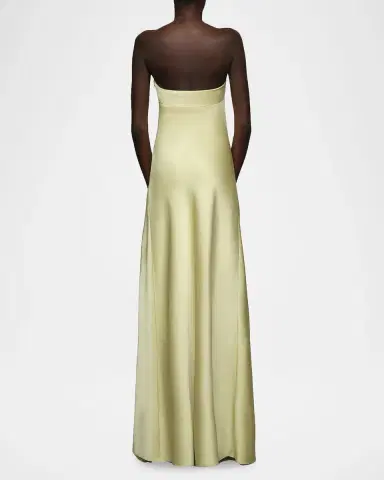 Et Ochs Vernon Strapless Draped Side-Slit Gown | Thumbnail 2 Et Ochs Vernon Strapless Draped Side-Slit Gown | Thumbnail 2