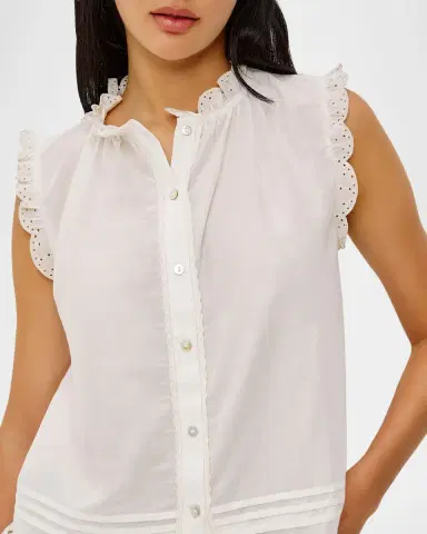 Rails Avery Ruffled Eyelet Top | Thumbnail 4 Rails Avery Ruffled Eyelet Top | Thumbnail 4
