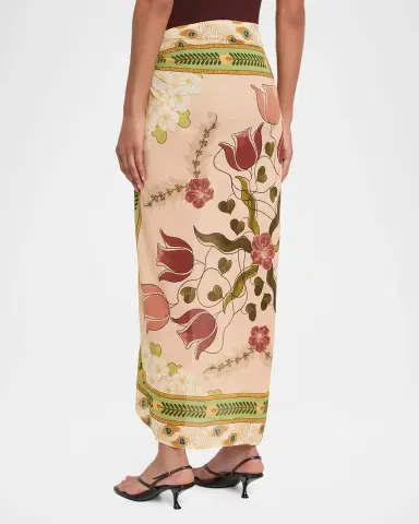 Agua Bendita Verona Printed Pareo Coverup | Thumbnail 2 Agua Bendita Verona Printed Pareo Coverup | Thumbnail 2