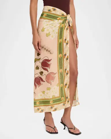 Agua Bendita Verona Printed Pareo Coverup | Thumbnail 3 Agua Bendita Verona Printed Pareo Coverup | Thumbnail 3