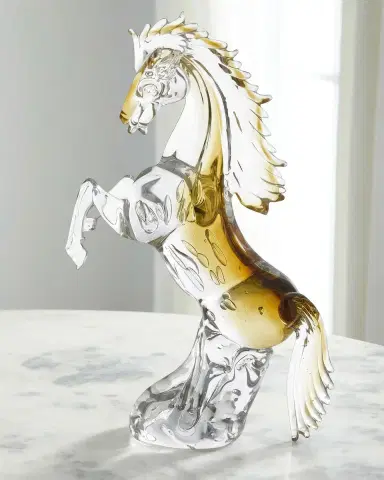 John-Richard Collection Rearing Glass Horse Sculpture | Thumbnail 2 John-Richard Collection Rearing Glass Horse Sculpture | Thumbnail 2