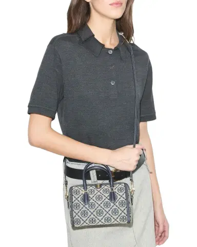 Tory Burch T Monogram Petite Barrel Bag | Thumbnail 1 Tory Burch T Monogram Petite Barrel Bag | Thumbnail 1