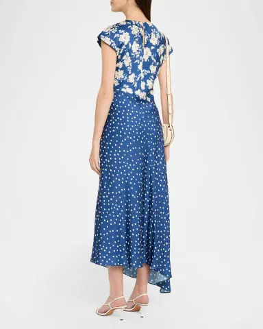 Tanya Taylor Violeta Printed Silk-Blend Maxi Dress | Thumbnail 2 Tanya Taylor Violeta Printed Silk-Blend Maxi Dress | Thumbnail 2