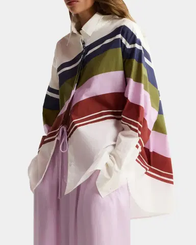 Essentiel Antwerp Stripe Oversized Boxy Shirt | Thumbnail 4 Essentiel Antwerp Stripe Oversized Boxy Shirt | Thumbnail 4