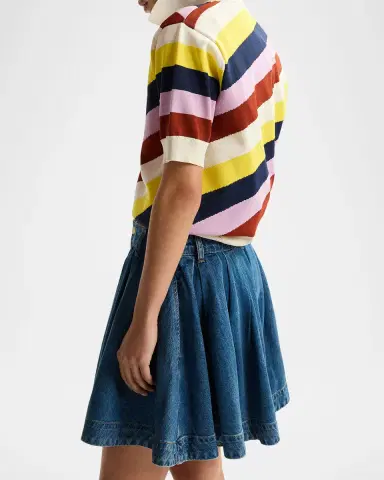 Essentiel Antwerp Stripe Knit Polo Shirt | Thumbnail 2 Essentiel Antwerp Stripe Knit Polo Shirt | Thumbnail 2