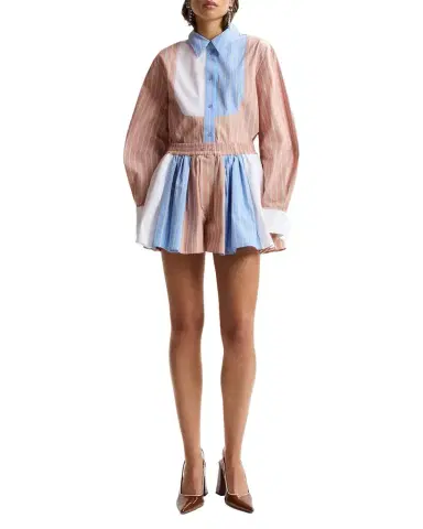 Essentiel Antwerp Oversized Patchwork Shirt | Thumbnail 1 Essentiel Antwerp Oversized Patchwork Shirt | Thumbnail 1