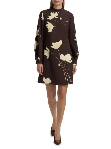 Lela Rose Women's Elizabeth Floral Crêpe Minidress | Thumbnail 2 Lela Rose Women's Elizabeth Floral Crêpe Minidress | Thumbnail 2