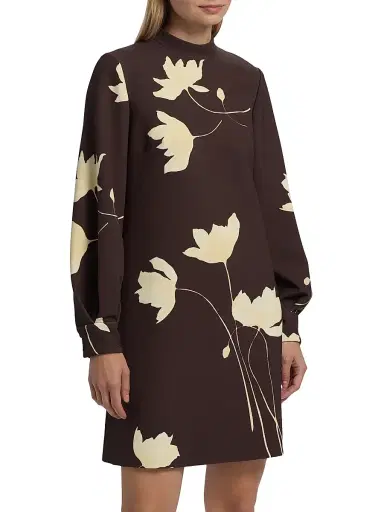 Lela Rose Women's Elizabeth Floral Crêpe Minidress | Thumbnail 3 Lela Rose Women's Elizabeth Floral Crêpe Minidress | Thumbnail 3