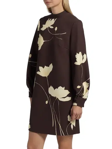 Lela Rose Women's Elizabeth Floral Crêpe Minidress | Thumbnail 4 Lela Rose Women's Elizabeth Floral Crêpe Minidress | Thumbnail 4