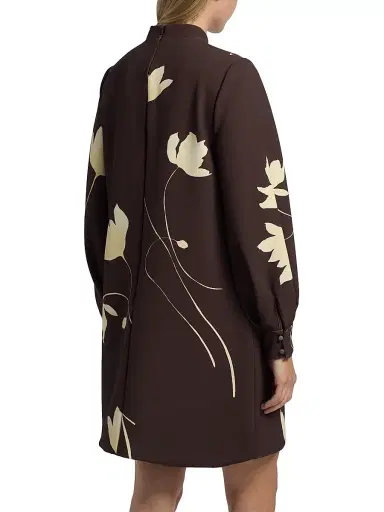 Lela Rose Women's Elizabeth Floral Crêpe Minidress | Thumbnail 5 Lela Rose Women's Elizabeth Floral Crêpe Minidress | Thumbnail 5