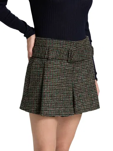 A.L.C. Women's Como Tweed Shorts - Cognac Forest | Thumbnail 4 A.L.C. Women's Como Tweed Shorts - Cognac Forest | Thumbnail 4
