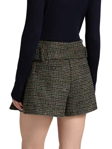 A.L.C. Women's Como Tweed Shorts - Cognac Forest | Thumbnail 5 A.L.C. Women's Como Tweed Shorts - Cognac Forest | Thumbnail 5