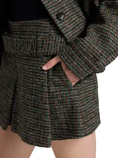A.L.C. Women's Como Tweed Shorts - Cognac Forest | Thumbnail 6 A.L.C. Women's Como Tweed Shorts - Cognac Forest | Thumbnail 6