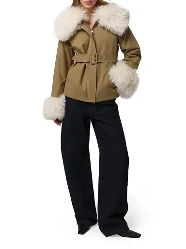 Apparis Women's Parker Belted Jacket | Thumbnail 2 Apparis Women's Parker Belted Jacket | Thumbnail 2