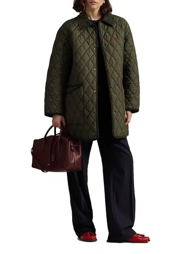 Polo Ralph Lauren Women's Oversized Quilted Barn Jacket - Ranger Green - Size XS | Thumbnail 2 Polo Ralph Lauren Women's Oversized Quilted Barn Jacket - Ranger Green - Size XS | Thumbnail 2