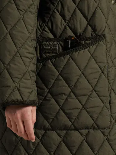 Polo Ralph Lauren Women's Oversized Quilted Barn Jacket - Ranger Green - Size XS | Thumbnail 6 Polo Ralph Lauren Women's Oversized Quilted Barn Jacket - Ranger Green - Size XS | Thumbnail 6