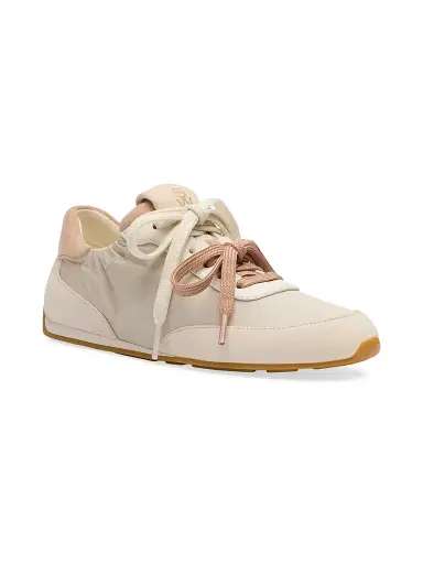 Stuart Weitzman Women's Bond Ruche Tonal Colorblocked Low-Top Sneakers | Thumbnail 2 Stuart Weitzman Women's Bond Ruche Tonal Colorblocked Low-Top Sneakers | Thumbnail 2