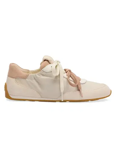 Stuart Weitzman Women's Bond Ruche Tonal Colorblocked Low-Top Sneakers | Thumbnail 1 Stuart Weitzman Women's Bond Ruche Tonal Colorblocked Low-Top Sneakers | Thumbnail 1