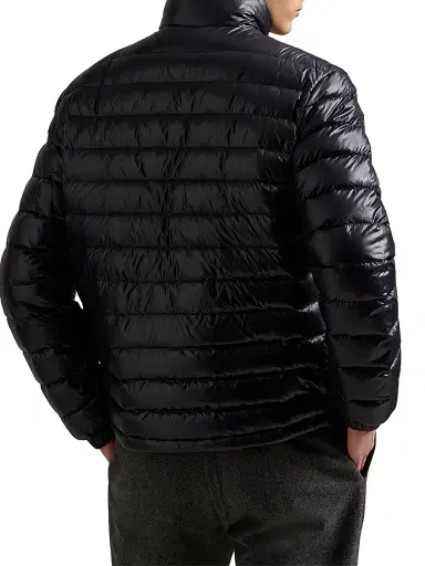 Polo Ralph Lauren Men's Glossy Quilted Down Zip-Up Jacket - Polo Black Glossy | Thumbnail 4 Polo Ralph Lauren Men's Glossy Quilted Down Zip-Up Jacket - Polo Black Glossy | Thumbnail 4