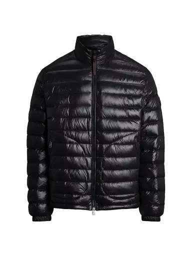 Polo Ralph Lauren Men's Glossy Quilted Down Zip-Up Jacket - Polo Black Glossy | Thumbnail 1 Polo Ralph Lauren Men's Glossy Quilted Down Zip-Up Jacket - Polo Black Glossy | Thumbnail 1
