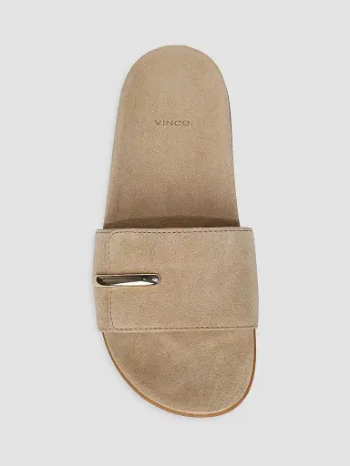 Vince Women's Sadie Suede Slide Sandals | Thumbnail 4 Vince Women's Sadie Suede Slide Sandals | Thumbnail 4
