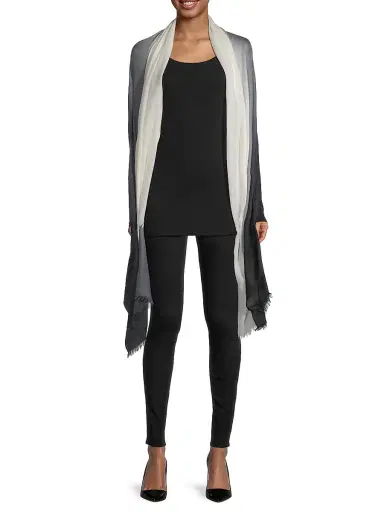 Sofia Cashmere Women's Ombré CashmereScarf - Brown Tan | Thumbnail 2 Sofia Cashmere Women's Ombré CashmereScarf - Brown Tan | Thumbnail 2