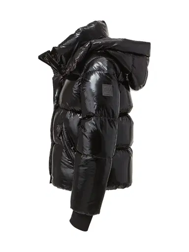 SAM. Little Girl's & Girl's Elsa Glossy Down Puffer Jacket - Caviar | Thumbnail 3 SAM. Little Girl's & Girl's Elsa Glossy Down Puffer Jacket - Caviar | Thumbnail 3