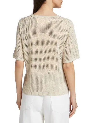 Kobi Halperin Women's Beck Lofted Crewneck Sweater - Natural | Thumbnail 5 Kobi Halperin Women's Beck Lofted Crewneck Sweater - Natural | Thumbnail 5