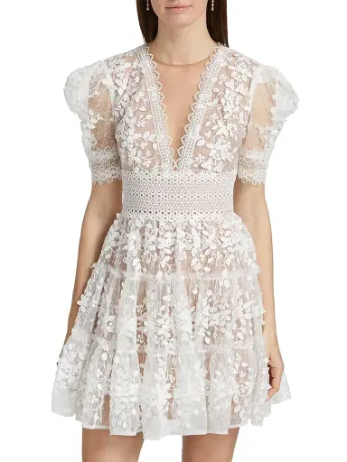 Bronx and Banco Women's Megan Lace Minidress - White | Thumbnail 3 Bronx and Banco Women's Megan Lace Minidress - White | Thumbnail 3