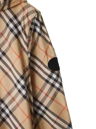 Burberry Women's Check Hooded Jacket - Sand Ip Check - Size XL | Thumbnail 6 Burberry Women's Check Hooded Jacket - Sand Ip Check - Size XL | Thumbnail 6