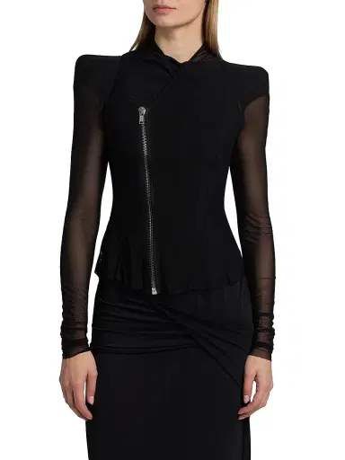 Rick Owens Lilies Women's Princess Sheer Jacket | Thumbnail 3 Rick Owens Lilies Women's Princess Sheer Jacket | Thumbnail 3