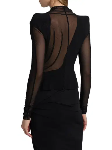 Rick Owens Lilies Women's Princess Sheer Jacket | Thumbnail 5 Rick Owens Lilies Women's Princess Sheer Jacket | Thumbnail 5