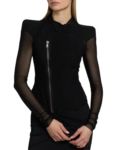 Rick Owens Lilies Women's Princess Sheer Jacket | Thumbnail 6 Rick Owens Lilies Women's Princess Sheer Jacket | Thumbnail 6