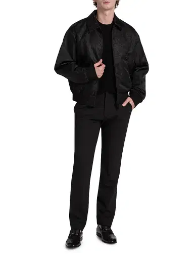 Emporio Armani Men's Clubwear Capsule Rhinestone Bomber Jacket | Thumbnail 2 Emporio Armani Men's Clubwear Capsule Rhinestone Bomber Jacket | Thumbnail 2