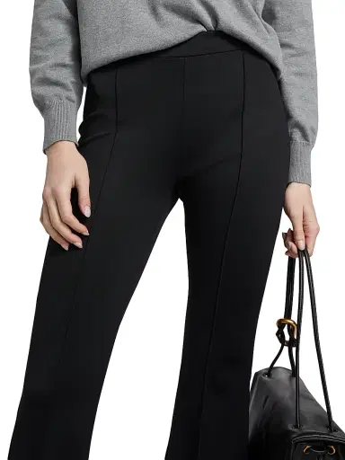 Rosetta Getty Women's Pin-Tucked Flare Crop Pull-On Pants | Thumbnail 6 Rosetta Getty Women's Pin-Tucked Flare Crop Pull-On Pants | Thumbnail 6