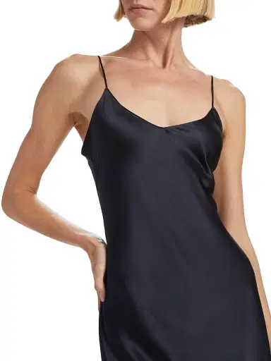 Nili Lotan Women's Cami Silk Sleeveless Gown - Midnight - Size Large | Thumbnail 6 Nili Lotan Women's Cami Silk Sleeveless Gown - Midnight - Size Large | Thumbnail 6
