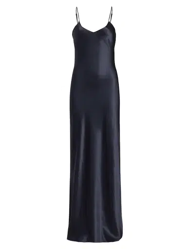 Nili Lotan Women's Cami Silk Sleeveless Gown - Midnight - Size Large | Thumbnail 1 Nili Lotan Women's Cami Silk Sleeveless Gown - Midnight - Size Large | Thumbnail 1