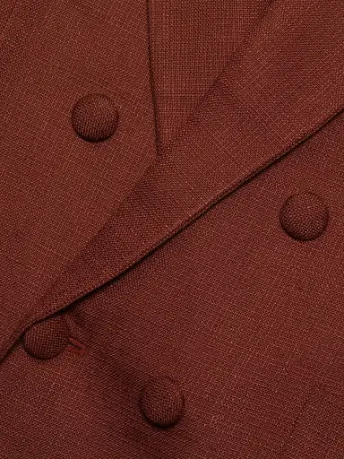 Adam Lippes Women's Riva Stretch Canvas Blazer - Sienna | Thumbnail 7 Adam Lippes Women's Riva Stretch Canvas Blazer - Sienna | Thumbnail 7