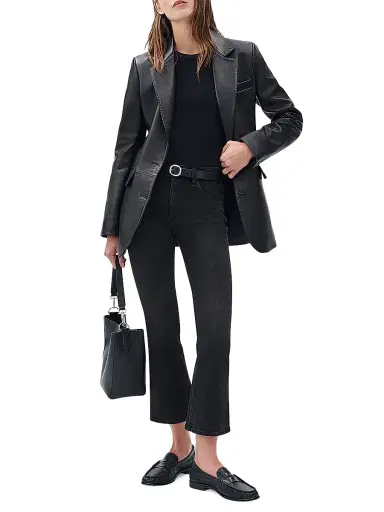 rag & bone Women's Flexi Peyton High-Rise Ankle Bootcut Jeans - Midnight | Thumbnail 2 rag & bone Women's Flexi Peyton High-Rise Ankle Bootcut Jeans - Midnight | Thumbnail 2
