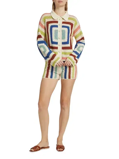 ESCVDO Women's Camino Plaza Crochet Shorts | Thumbnail 2 ESCVDO Women's Camino Plaza Crochet Shorts | Thumbnail 2