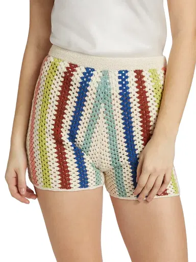 ESCVDO Women's Camino Plaza Crochet Shorts | Thumbnail 3 ESCVDO Women's Camino Plaza Crochet Shorts | Thumbnail 3
