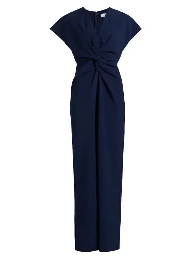 Prabal Gurung Women's Jackie Twist-Front Gown - Navy | Thumbnail 1 Prabal Gurung Women's Jackie Twist-Front Gown - Navy | Thumbnail 1
