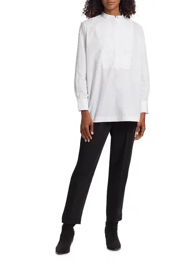 FIGUE Women's Antonella Tux Tunic - White - Size Small | Thumbnail 2 FIGUE Women's Antonella Tux Tunic - White - Size Small | Thumbnail 2