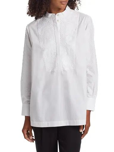 FIGUE Women's Antonella Tux Tunic - White - Size Small | Thumbnail 3 FIGUE Women's Antonella Tux Tunic - White - Size Small | Thumbnail 3