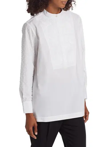 FIGUE Women's Antonella Tux Tunic - White - Size Small | Thumbnail 4 FIGUE Women's Antonella Tux Tunic - White - Size Small | Thumbnail 4