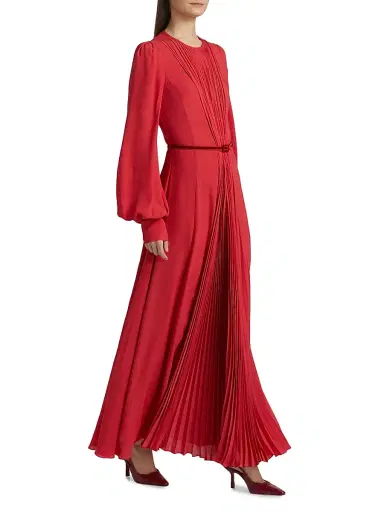 Prabal Gurung Women's Huma Pleated Maxi Dress - Sunkiss Coral | Thumbnail 2 Prabal Gurung Women's Huma Pleated Maxi Dress - Sunkiss Coral | Thumbnail 2
